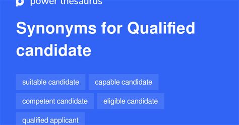 qualified synonym|another word for qualified candidates.